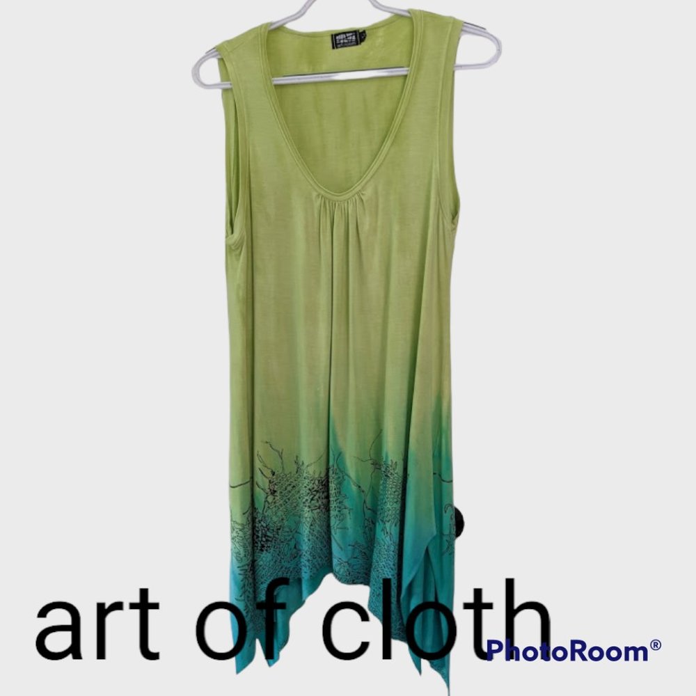 art of cloth Ombre Dyed Jersey Tunic